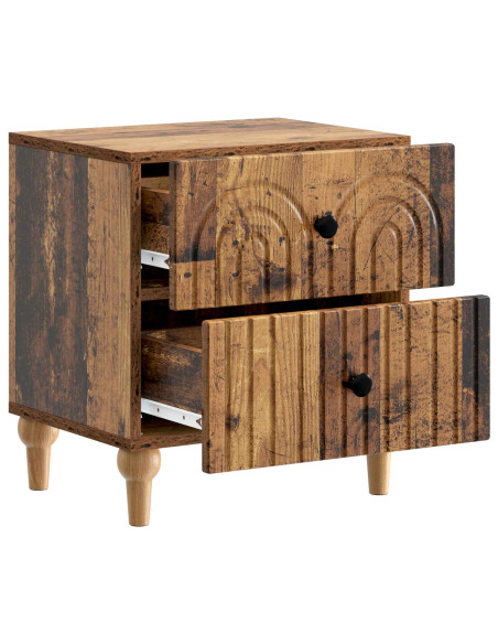 Armadio da Notte con cassetto Legno antico 43 x 34,5 x 48 cm