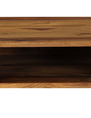 Scrivania in Legno Massello di Acacia 110x55x76 cm