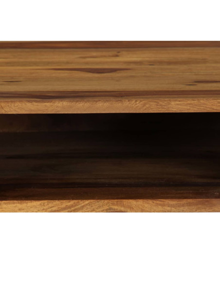 Scrivania in Legno Massello di Acacia 110x55x76 cm
