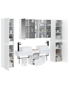 Set di mobili per il bagno 6 pcs Bianco 2