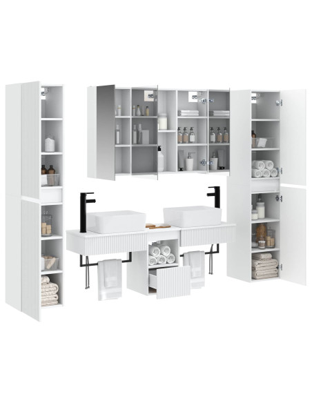 Set di mobili per il bagno 6 pcs Bianco