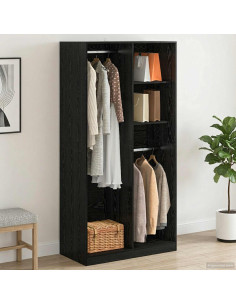 Guardaroba Rovere nero 100 x 50 x 200 cm Legno multistrato