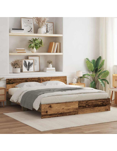 Struttura del letto Legno vecchio 203 x 185 x 70 cm