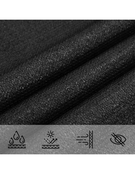 Telo Ombra Nero 2 x 6 m HDPE