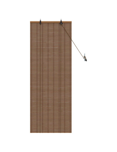 Tenda a rullo Marrone 50 x 160 cm Bambù
