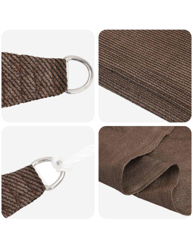 Telo Ombra Marrone 2 x 6 m HDPE