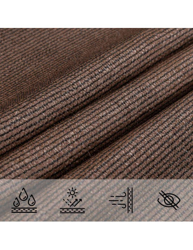 Telo Ombra Marrone 2,5 x 6 m HDPE