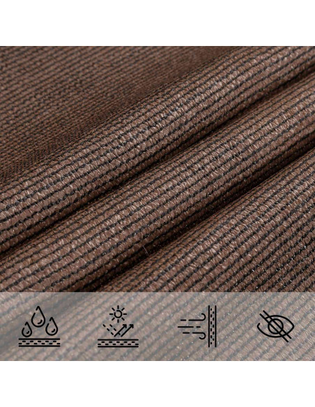 Telo Ombra Marrone 2,5 x 6 m HDPE