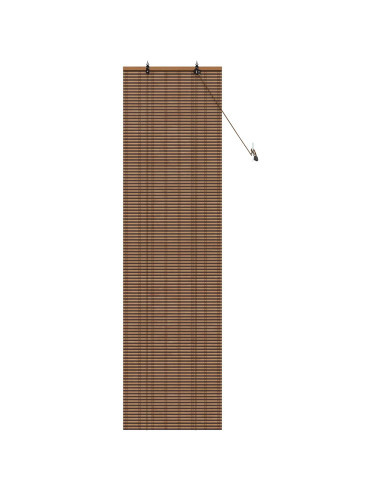 Tenda a rullo Marrone 70 x 220 cm Bambù