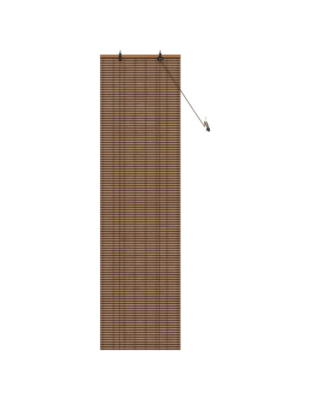 Tenda a rullo Marrone 70 x 220 cm Bambù