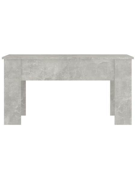 Tavolino Salotto Grigio Cemento 101x49x52 cm Legno Multistrato