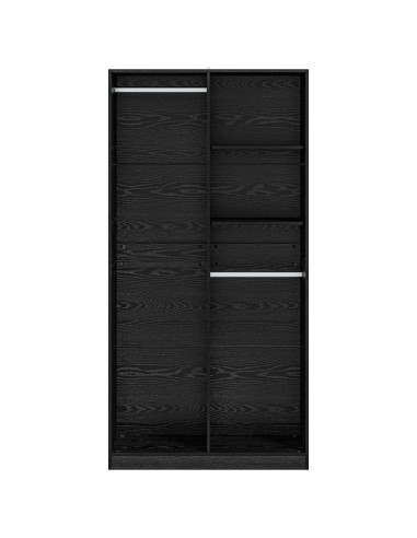 Guardaroba Rovere nero 100 x 50 x 200 cm Legno multistrato