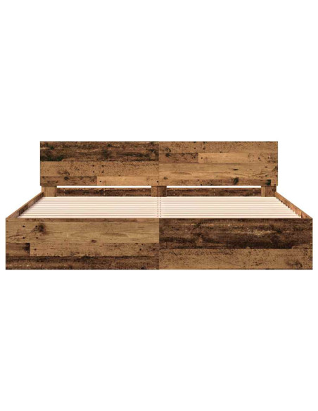 Struttura del letto Legno vecchio 203 x 185 x 70 cm