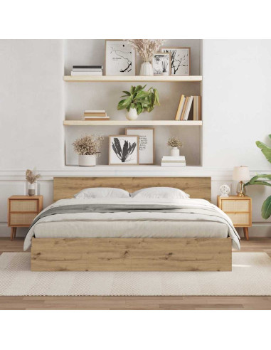 Struttura del letto Rovere artigianale 203 x 185 x 70 cm