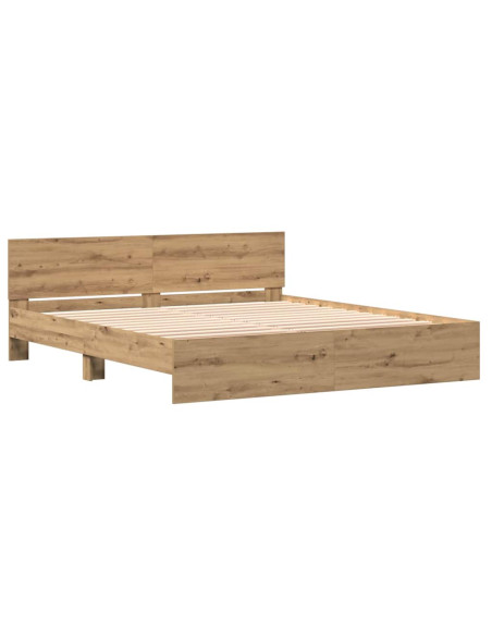 Struttura del letto Rovere artigianale 203 x 185 x 70 cm