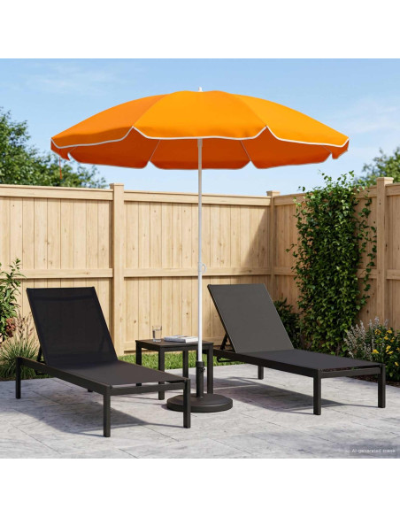 Ombrello da giardino 160 cm Poliestere 170T Arancione