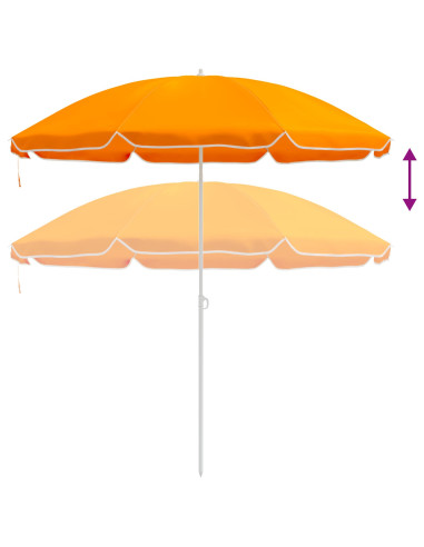 Ombrello da giardino 160 cm Poliestere 170T Arancione