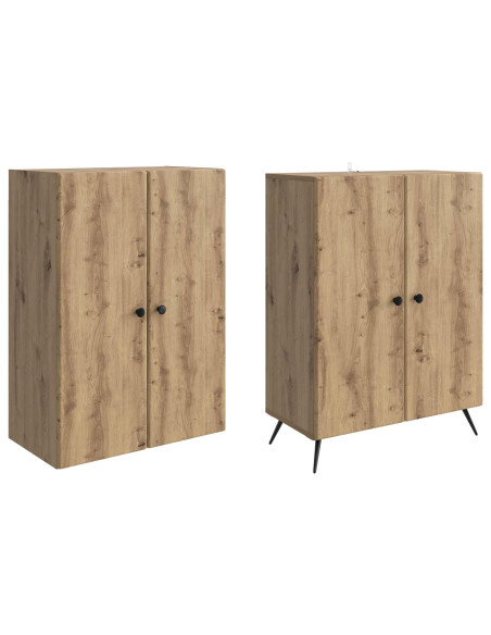 Set di armadi 2 pcs Rovere Artigianale Legno ingegnerizzato