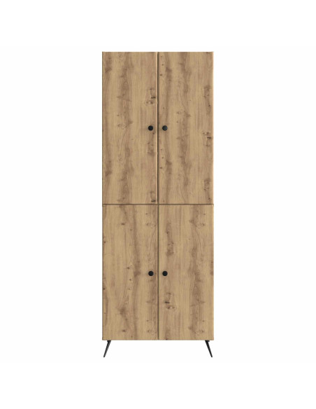 Set di armadi 2 pcs Rovere Artigianale Legno ingegnerizzato
