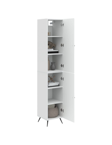 Set di armadi 2 pcs Bianco Lucido Legno ingegnerizzato