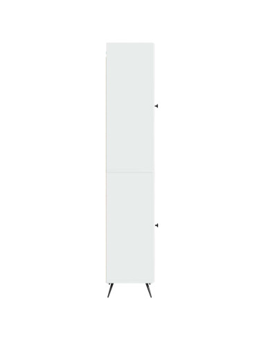 Set di armadi 2 pcs Bianco Lucido Legno ingegnerizzato