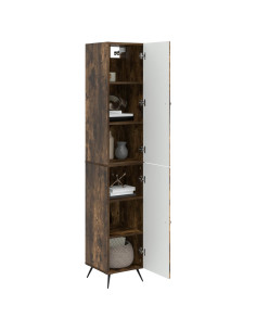 Set di armadi 2 pcs Rovere Fumo Legno ingegnerizzato 2