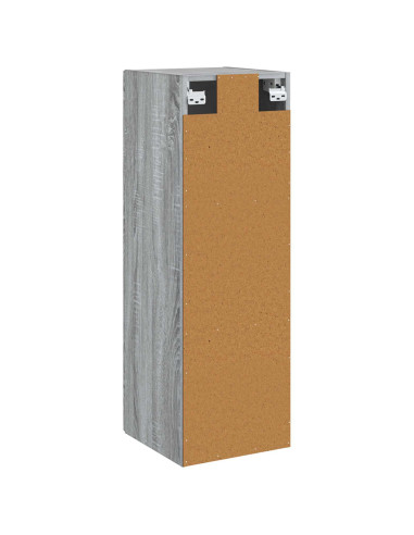 Mobiletto da Bagno a Muro Sonoma grigio 33 x 34,5 x 100 cm