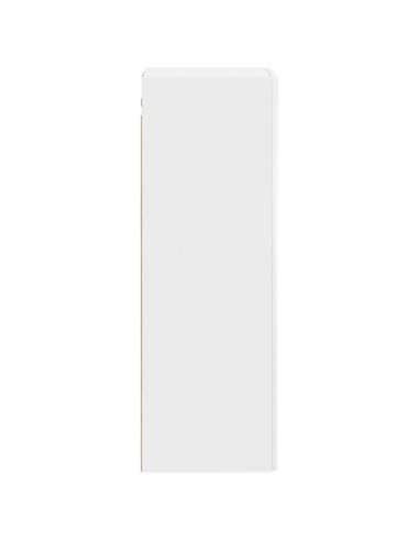 Mobiletto da Bagno a Muro Bianco Lucido 33 x 34,5 x 60 cm