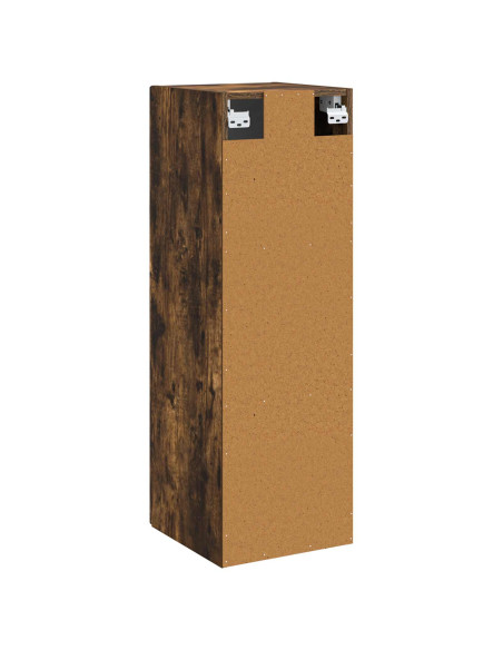 Mobiletto da Bagno a Muro Rovere Fumo 33 x 34,5 x 60 cm