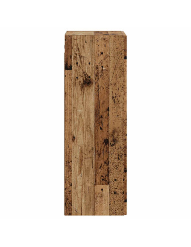 Mobiletto da Bagno a Muro Legno antico 33 x 34,5 x 60 cm