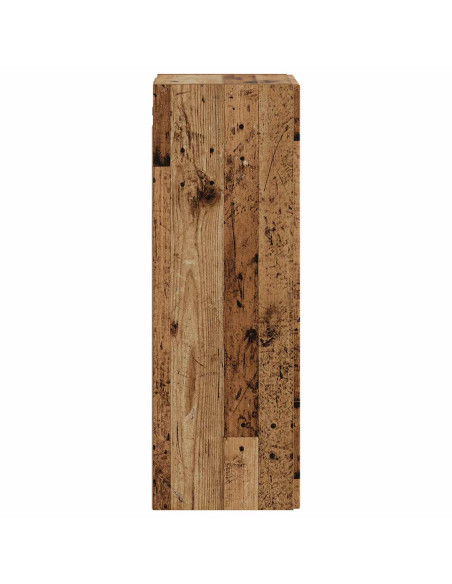 Mobiletto da Bagno a Muro Legno antico 33 x 34,5 x 60 cm