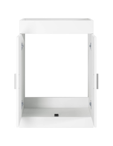 Mobiletto da Bagno Sotto Lavabo Bianco 56 x 37,5 x 81 cm