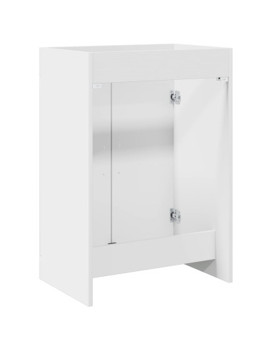 Mobiletto da Bagno Sotto Lavabo Bianco 56 x 37,5 x 81 cm