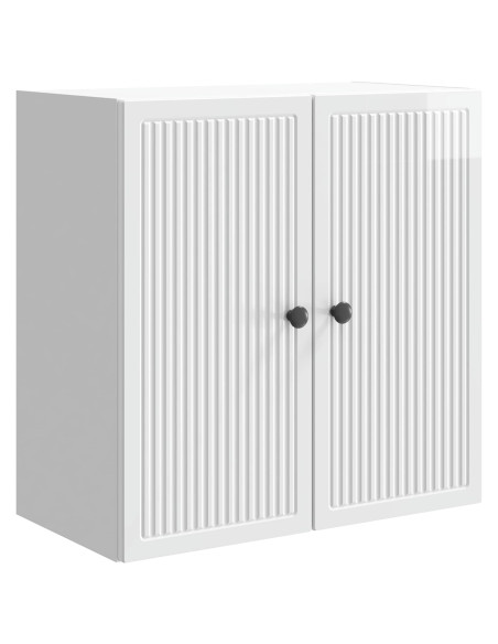 Mobiletto a muro Bianco Lucido 59 x 31 x 60 cm