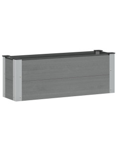 Letto rialzato da giardino Grigio 100 x 30 36 cm