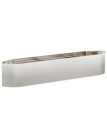 Letto rialzato da giardino Acciaio Inox 220 x 40 x 40 cm