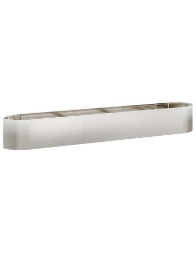 Letto rialzato da giardino Acciaio Inox 300 x 40 x 40 cm