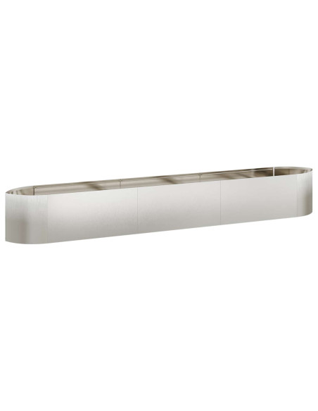 Letto rialzato da giardino Acciaio Inox 300 x 40 x 40 cm