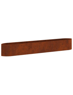 Letto rialzato da giardino Acciaio Corten 300 x 40 x 40 cm