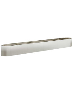 Letto rialzato da giardino Acciaio Inox 380 x 40 x 40 cm
