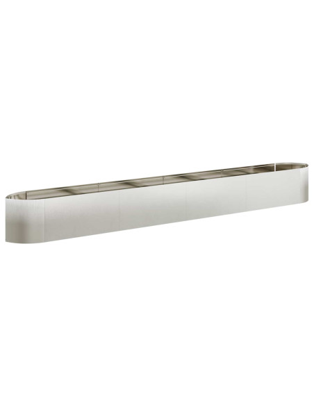 Letto rialzato da giardino Acciaio Inox 380 x 40 x 40 cm