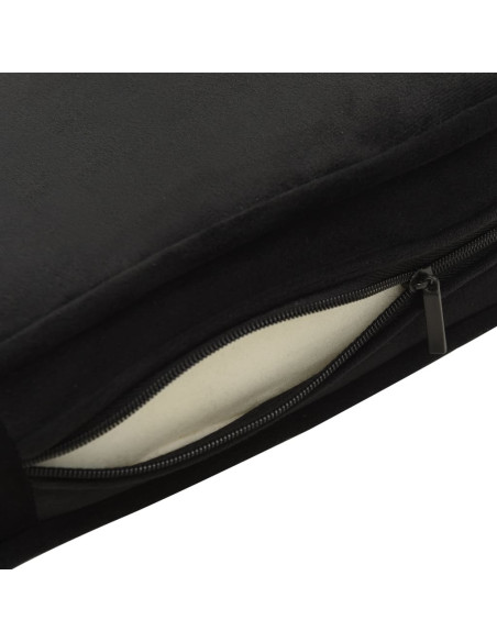 Divano per Cani Nero 81x43x31 cm in Peluche e Similpelle
