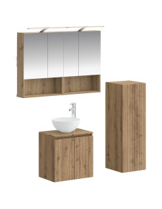 Set di mobili per il bagno 4 pcs Rovere Artigianale