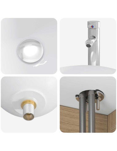Set di mobili per il bagno 4 pcs Rovere Artigianale