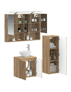 Set di mobili per il bagno 4 pcs Rovere Artigianale 2
