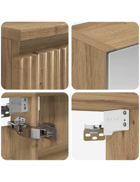 Set di mobili per il bagno 4 pcs Rovere Artigianale