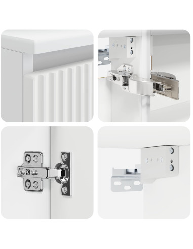 Set di mobili per il bagno 4 pcs Bianco
