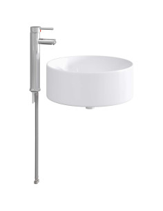 Lavabo da bagno Cromato 40,5 x 40,5 x 15,5 cm Metallo