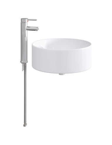 Lavabo da bagno Cromato 40,5 x 40,5 x 15,5 cm Metallo