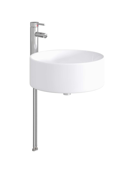 Lavabo da bagno Cromato 40,5 x 40,5 x 15,5 cm Metallo